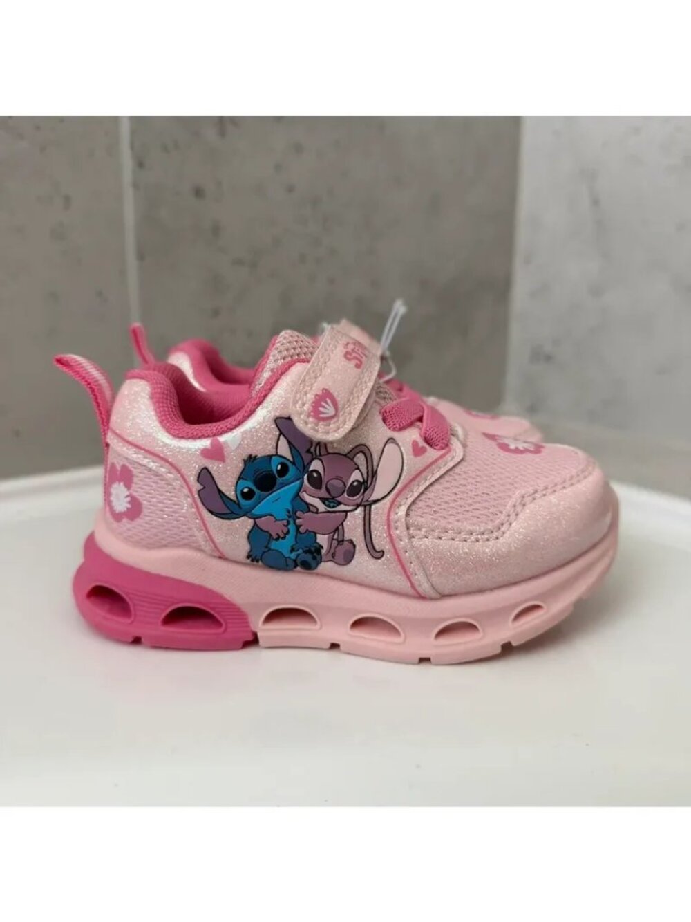 Stitch Velcro Sneakers Size 5 Toddler